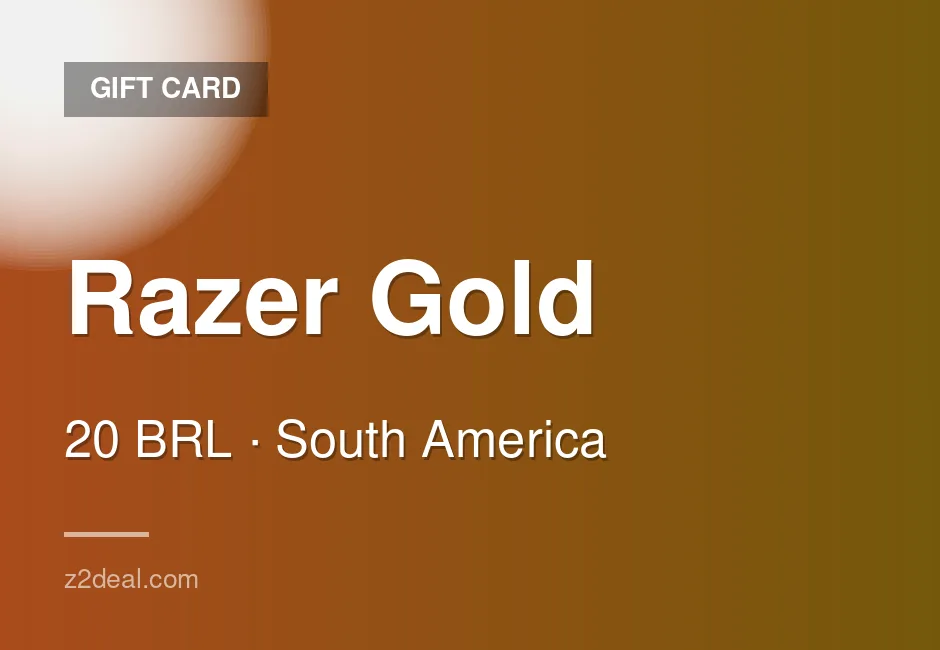 Trusted Razer Gold Gift Card | 20 BRL | Brazil | Careful Handling