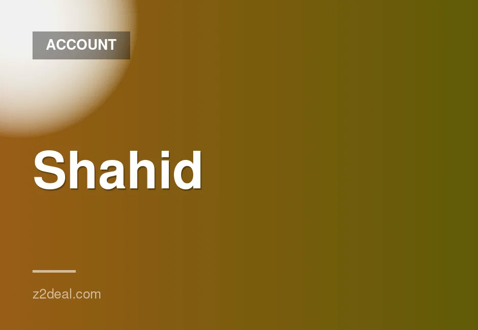 Shahid VIP Exclusive Account for 6 Months - Global Access