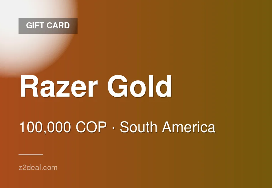 Buy Razer Gold Gift Card | 100,000 COP | Colombia | Trusted Seller