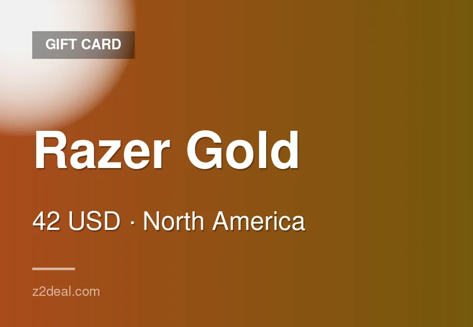 Instant Razer Gold Gift Card | 42 USD | United States | Hassle-Free