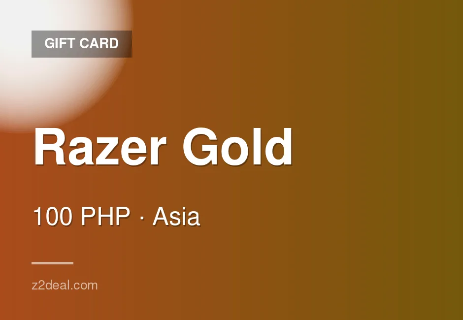 Digital Razer Gold Gift Card | 100 PHP | Philippines | Reliable Service
