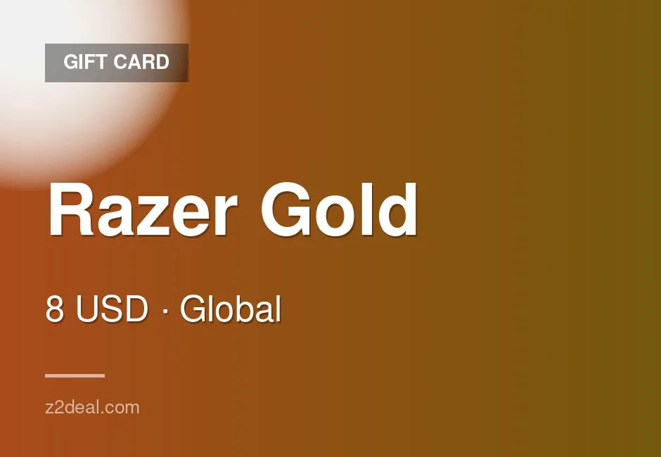 Trusted Razer Gold Gift Card | 8 USD | Global | Works Worldwide | Proven Seller