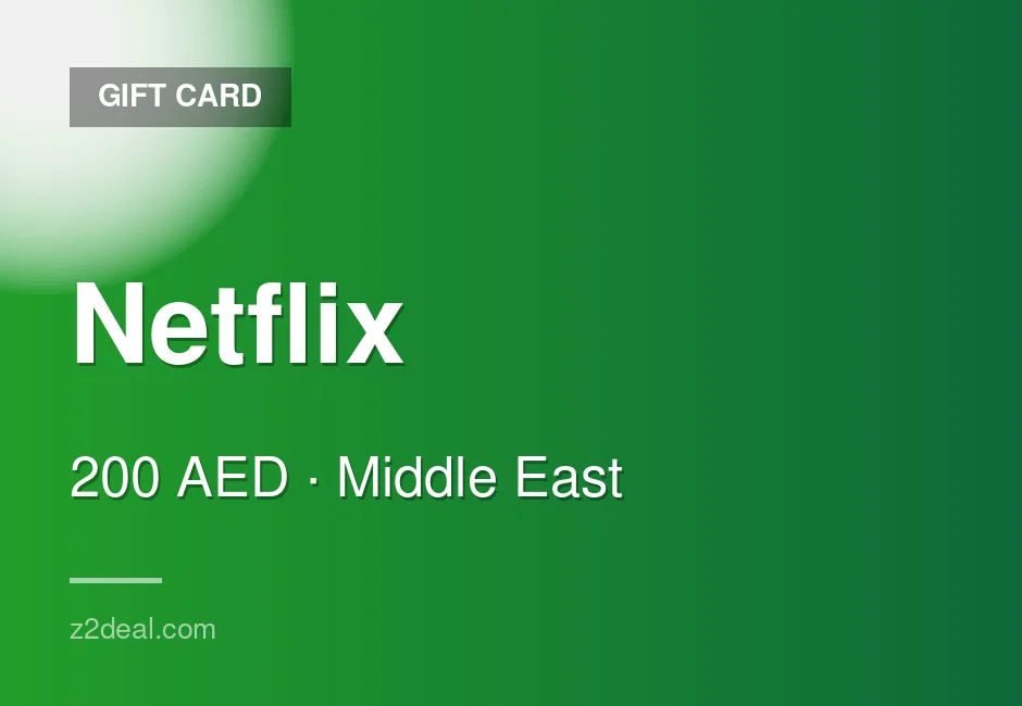 Trusted Netflix Gift Card | 200 AED | United Arab Emirates | Careful Handling