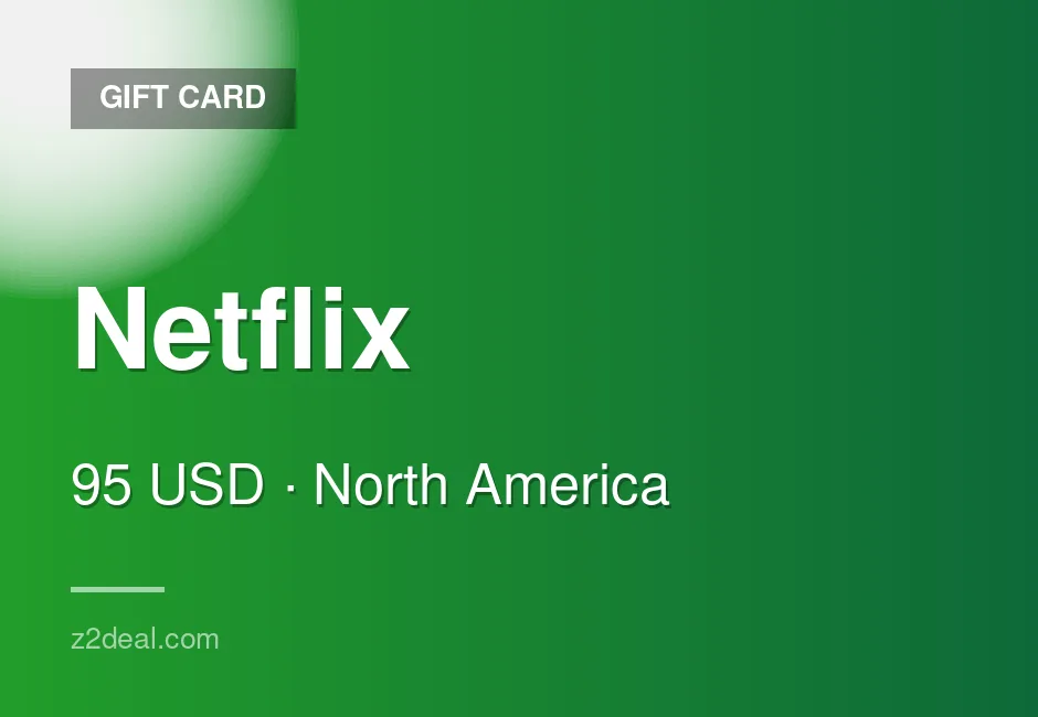 Buy Netflix Gift Card | 95 USD | United States | Simple Redemption