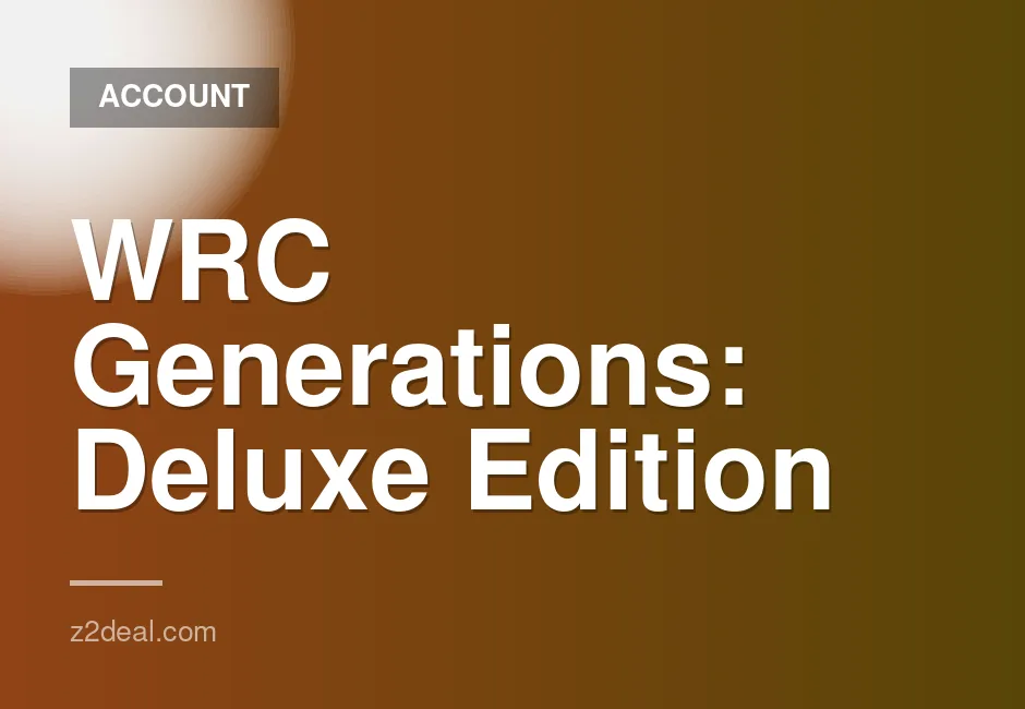 WRC Generations Deluxe Edition Steam Account with 0 Hours Played and Quick Delivery
