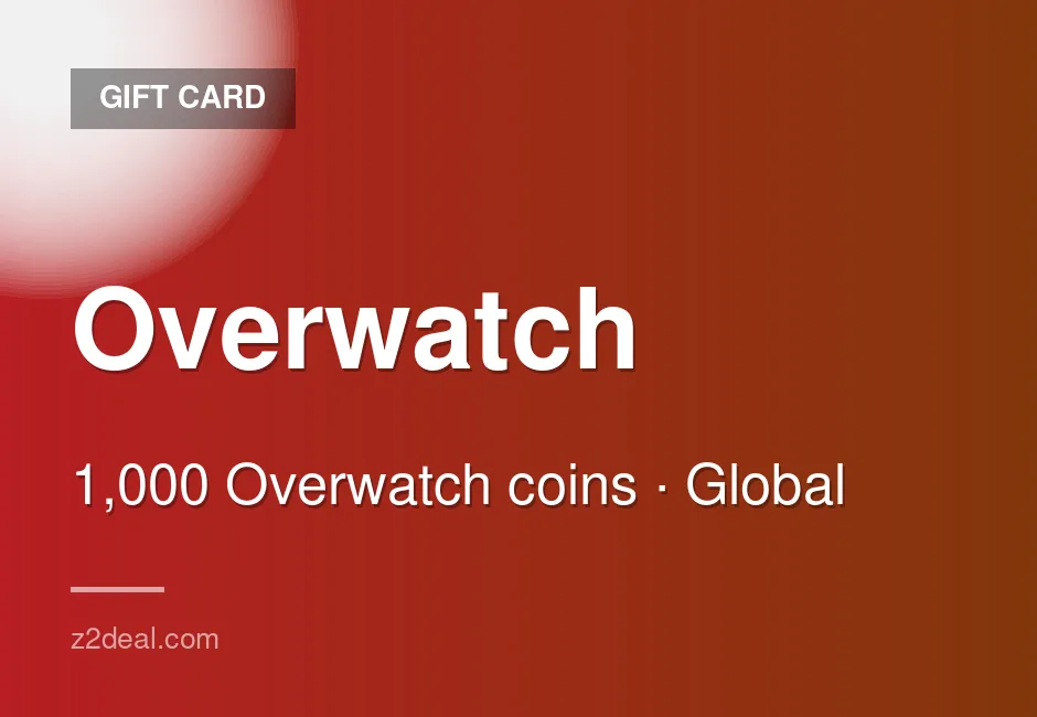 Buy Overwatch Gift Card | 1,000 Overwatch coins | Global | Xbox | Works Worldwide | Clean Transaction