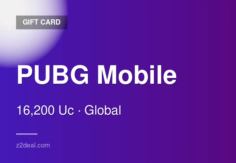 Buy PUBG Mobile Gift Card | 16,200 Uc | Global | Mobile | Works Worldwide | Trusted Seller