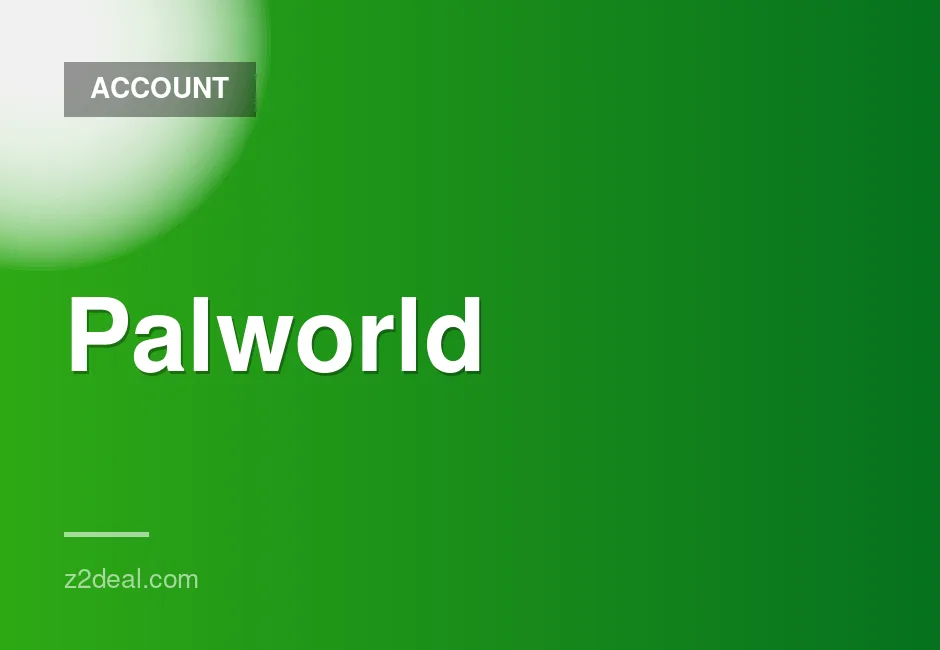 "Palworld Steam Account with No Playtime and Data Change Option"