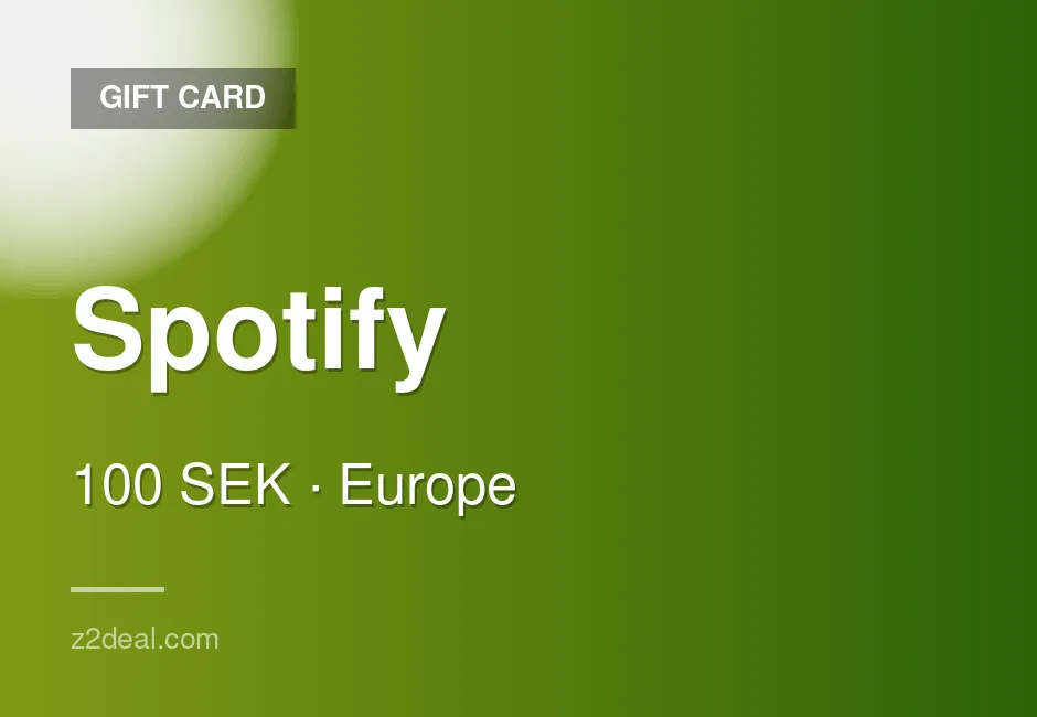 Spotify Gift Card - 100 SEK - Sweden - Secure Ordering
