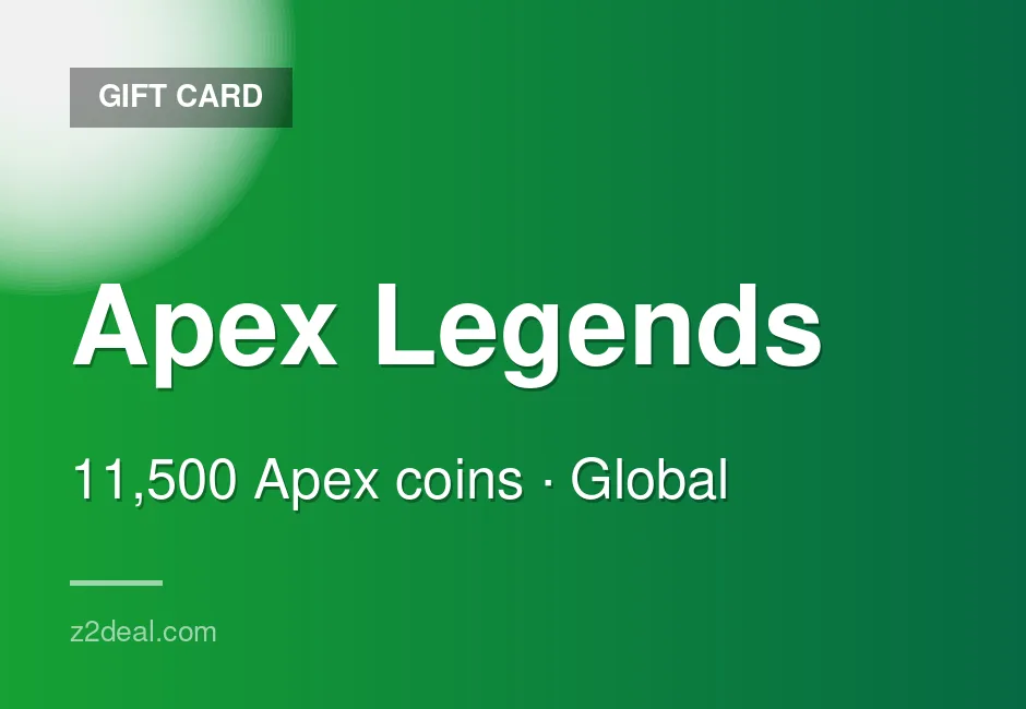 Apex Legends Gift Card - 11,500 Apex coins - In-Game Currency - PC Compatible - Global - EA / Origin - Secure Ordering