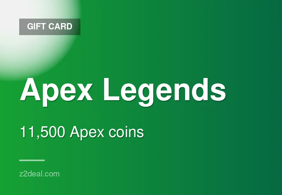 Genuine Apex Legends Gift Card - 11,500 Apex coins - Console Compatible - Nintendo - In-Game Currency - Safe Checkout