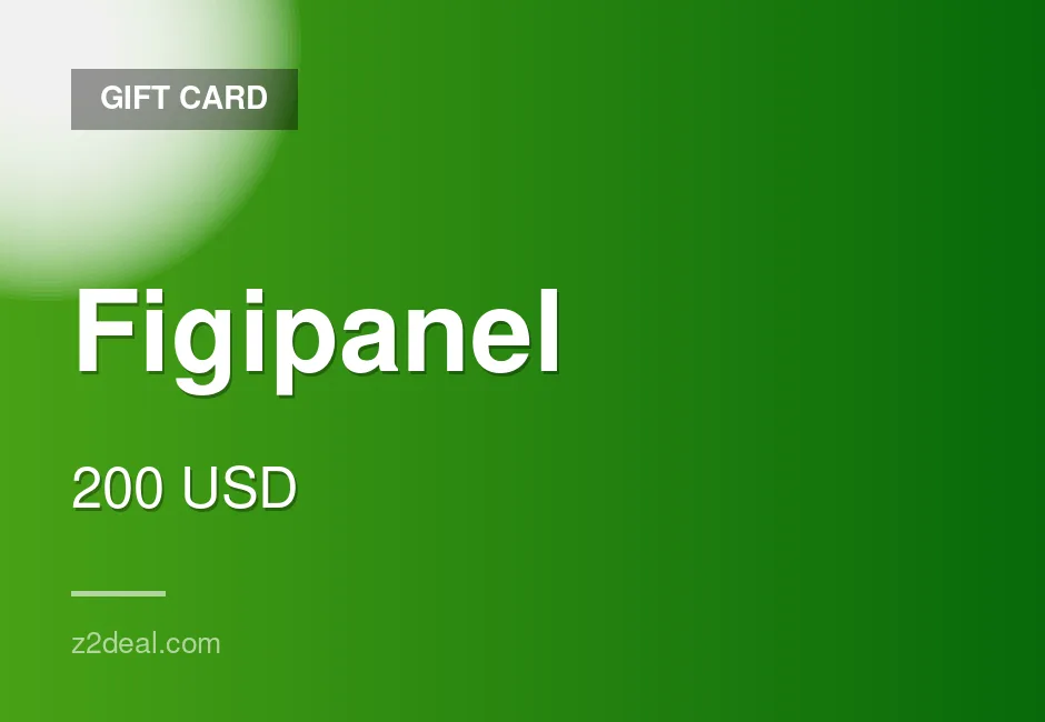 Figipanel Gift Card - 200 USD - Instant Delivery - No Expiry - Online Redeem - Same-Day Delivery