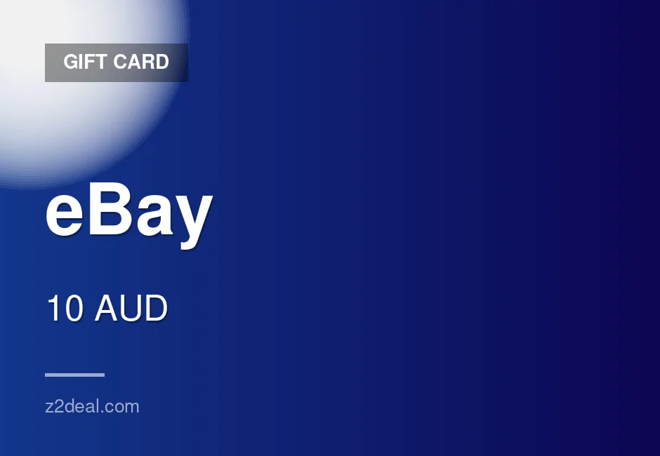 Digital eBay Gift Card | 10 AUD | Australia | Straightforward Order