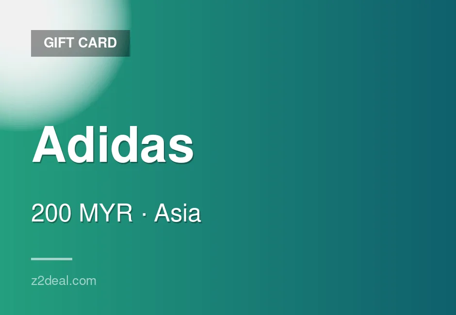 Quick Adidas Gift Card - 200 MYR - Malaysia - Buyer Protected