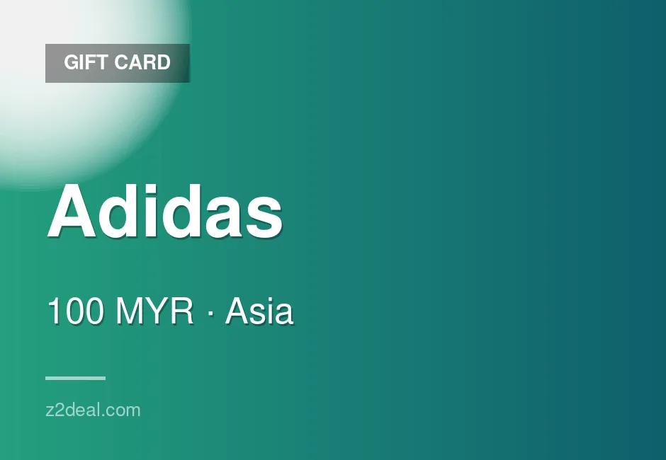 Quick Adidas Gift Card - 100 MYR - Malaysia - No Waiting Around
