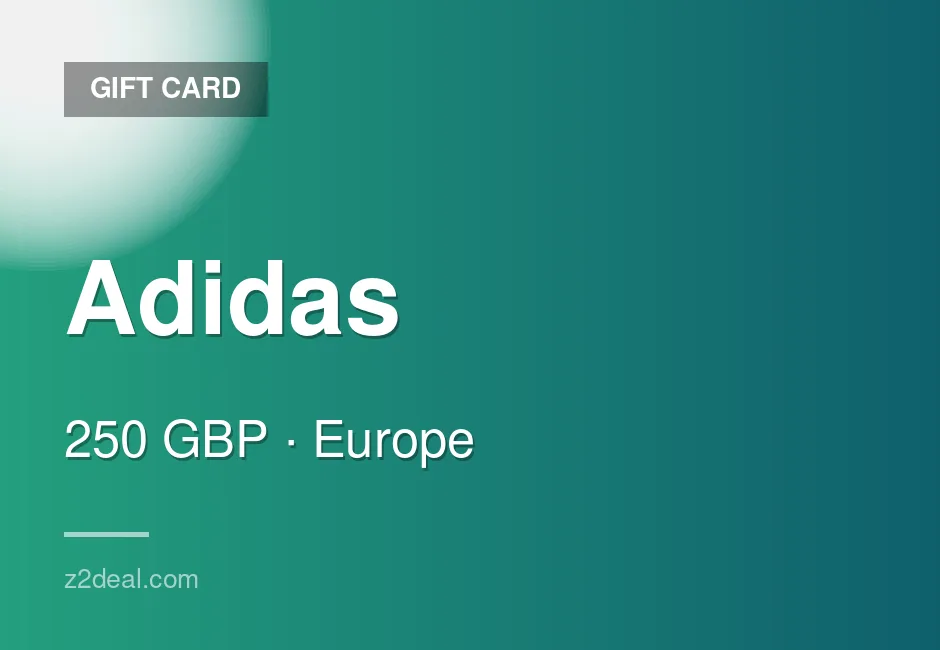 Buy Adidas Gift Card | 250 GBP | United Kingdom | Simple Redemption