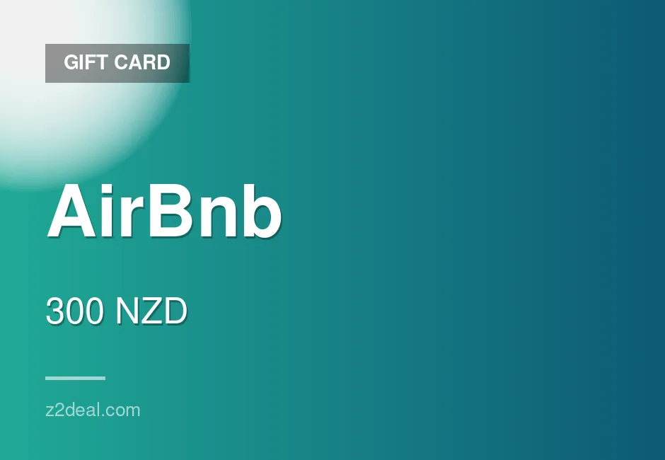 Trusted AirBnb Gift Card | 300 NZD | New Zealand | Careful Handling
