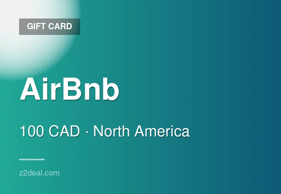 Instant AirBnb Gift Card | 100 CAD | Canada | Smooth Delivery