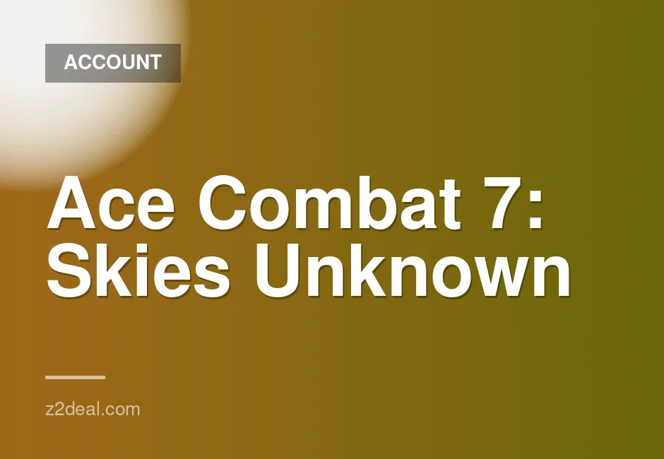 Ace Combat 7: Skies Unknown Complete PSN Account for PS4 and PS5