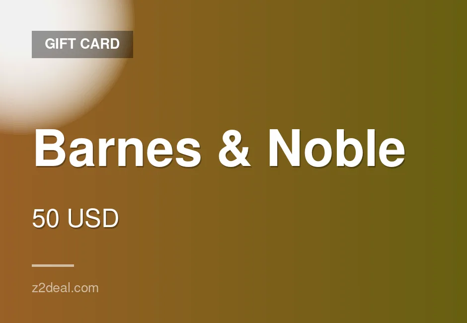 Barnes & Noble Gift Card - 50 USD - Verified Stock