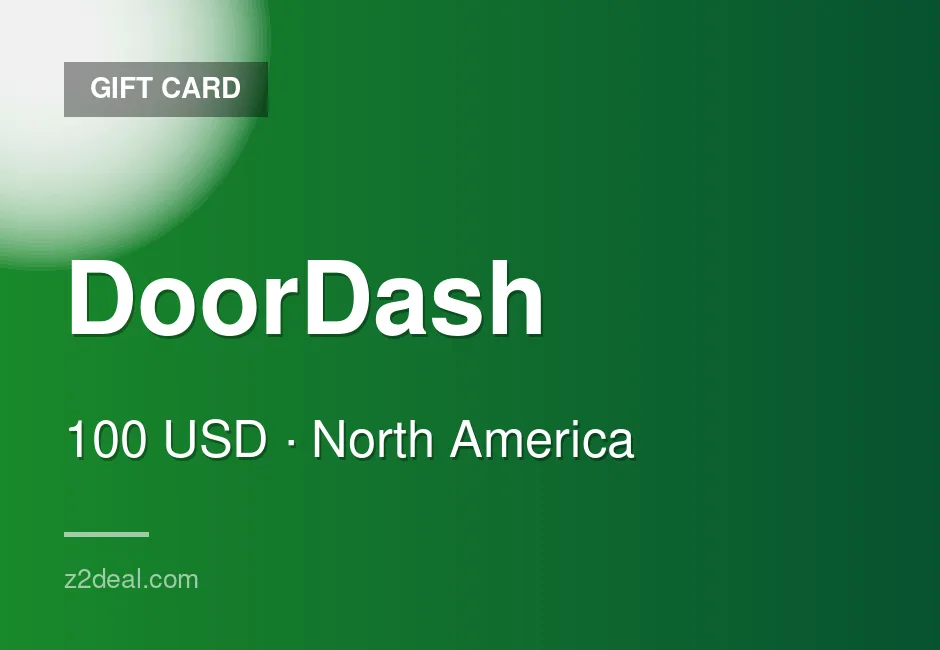 Reliable DoorDash Gift Card - 100 USD - United States - Quick Turnaround