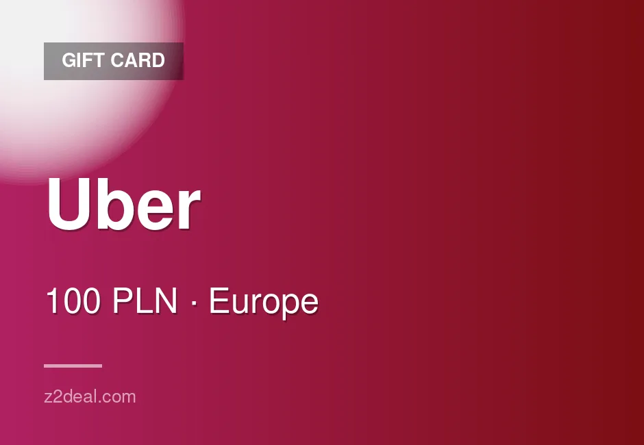 Reliable Uber Gift Card - 100 PLN - Poland - Order With Confidence