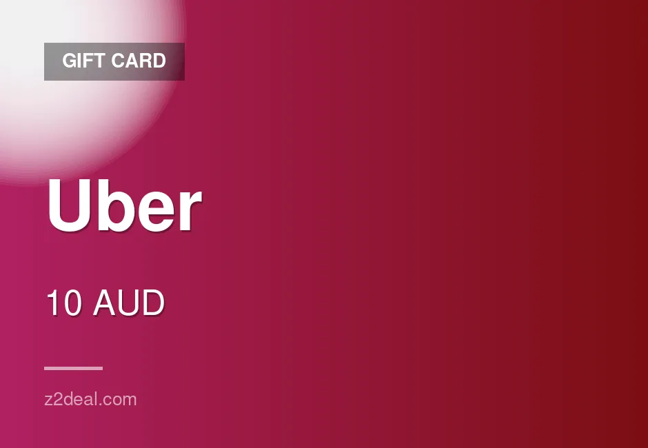 Digital Uber Gift Card | 10 AUD | Australia | Reliable Service