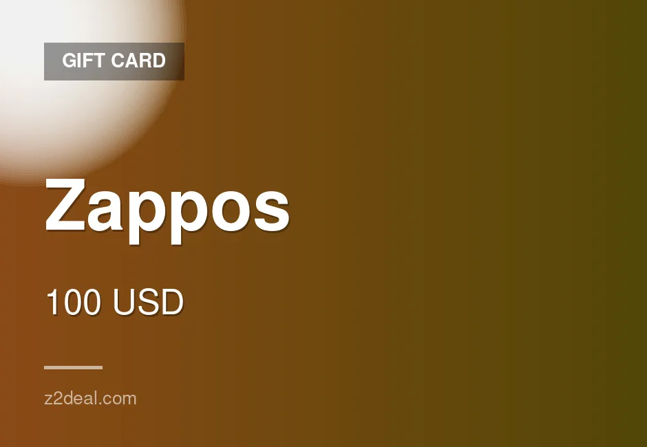 Buy Zappos Gift Card | 100 USD | Trusted Seller