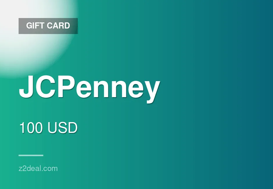 Trusted JCPenney Gift Card | 100 USD | Careful Handling