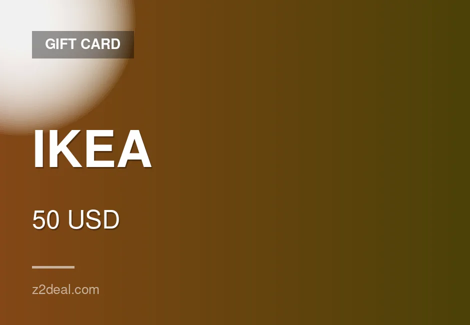Genuine IKEA Gift Card - 50 USD - Dependable Seller