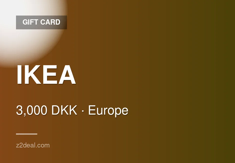 IKEA Gift Card - 3,000 DKK - Denmark - Verified Stock