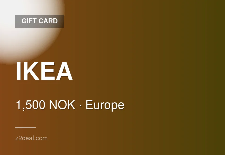 Digital IKEA Gift Card | 1,500 NOK | Norway | Easy Checkout