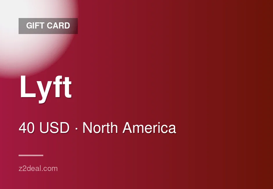 Lyft Gift Card - 40 USD - United States - Secure Ordering
