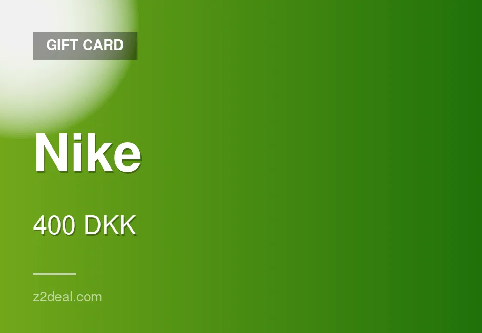 Instant Nike Gift Card | 400 DKK | Hassle-Free