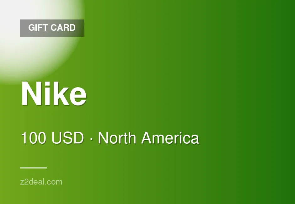 Genuine Nike Gift Card - 100 USD - United States - Dependable Seller