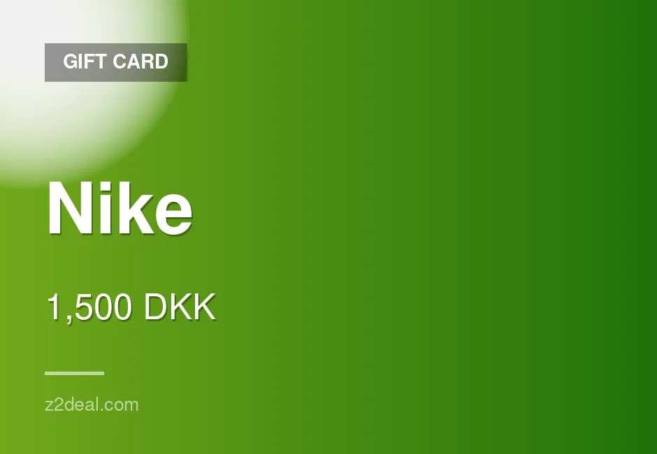 Nike Gift Card - 1,500 DKK - Secure Ordering
