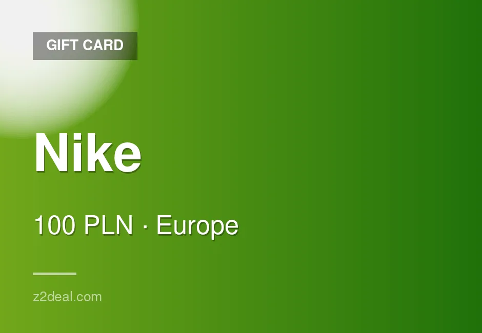 Trusted Nike Gift Card | 100 PLN | Poland | Careful Handling