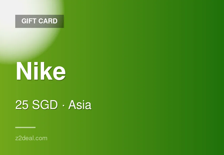 Instant Nike Gift Card | 25 SGD | Singapore | Smooth Delivery