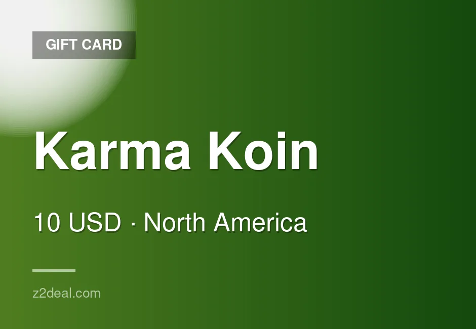 Buy Karma Koin Gift Card | 10 USD | United States | Simple Redemption