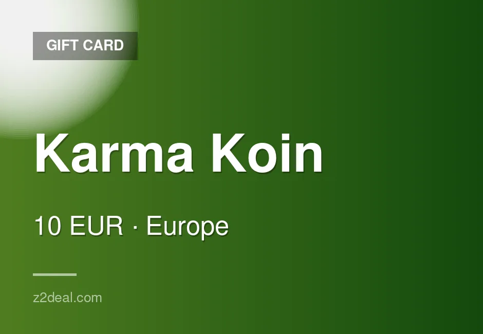 Karma Koin Gift Card - 10 EUR - Europe - Secure Ordering