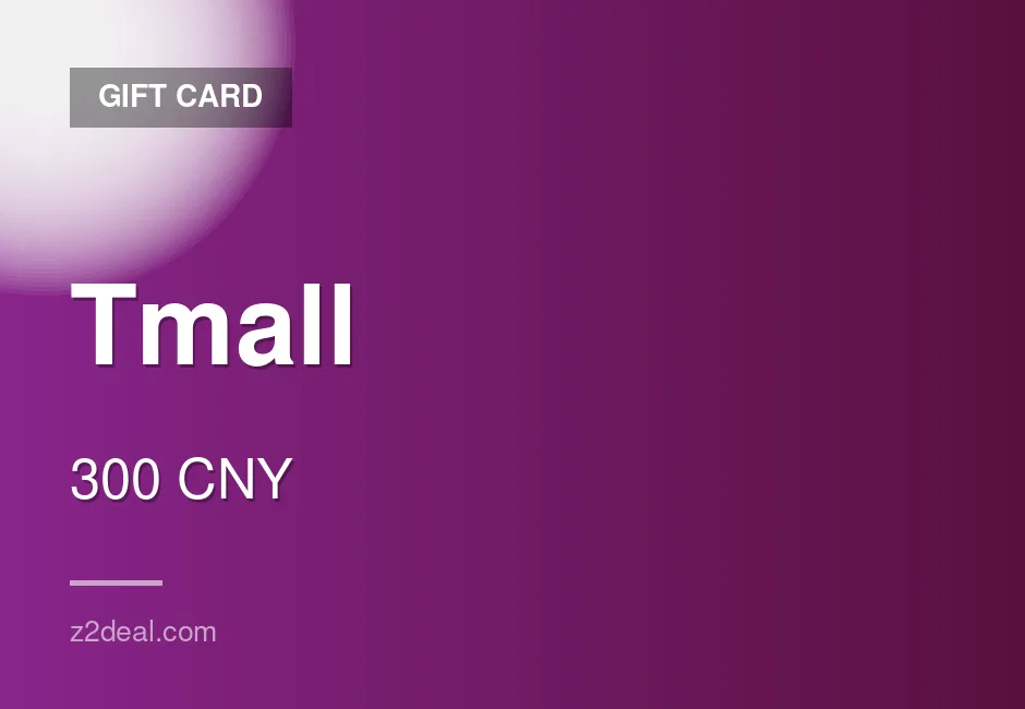 Quick Tmall Gift Card - 300 CNY - Prompt Delivery