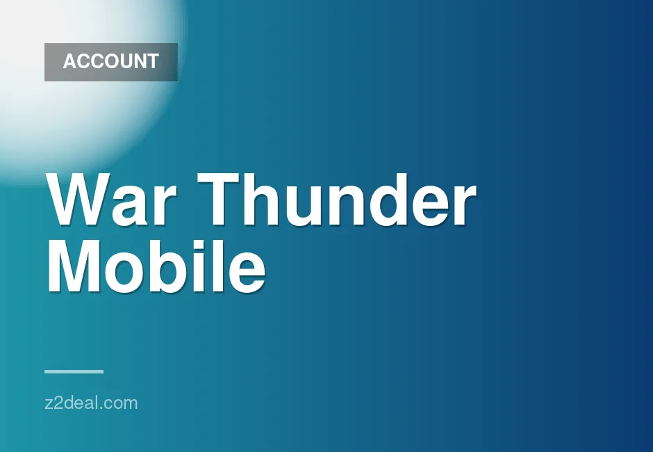 Mobile War Thunder account with premium tanks, ships, aircraft, and multiple max-level vehicles