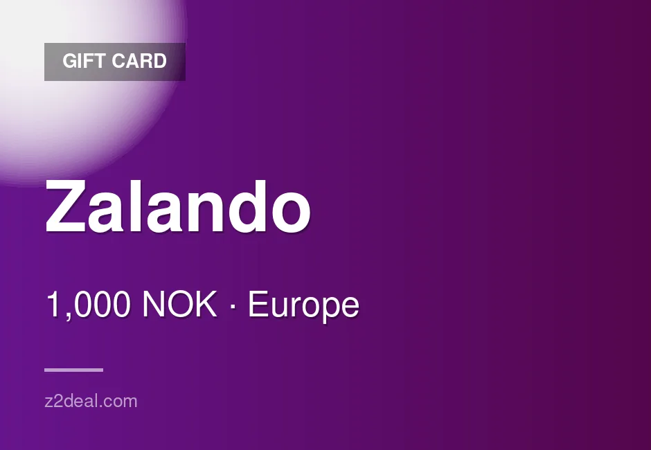Buy Zalando Gift Card | 1,000 NOK | Norway | Clean Transaction