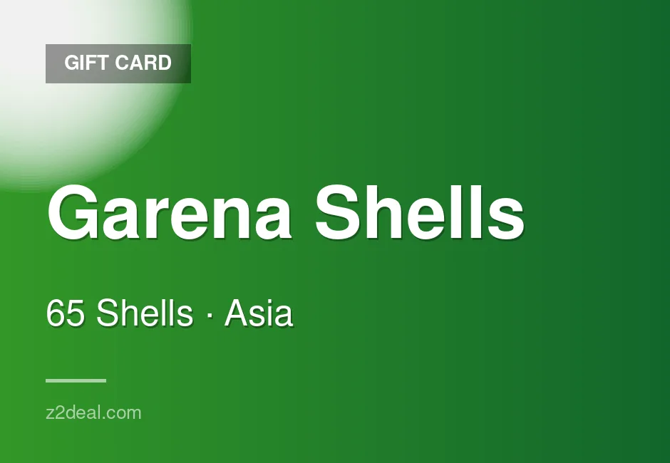 Buy Garena Shells Gift Card | 65 Shells | Malaysia | Clean Transaction