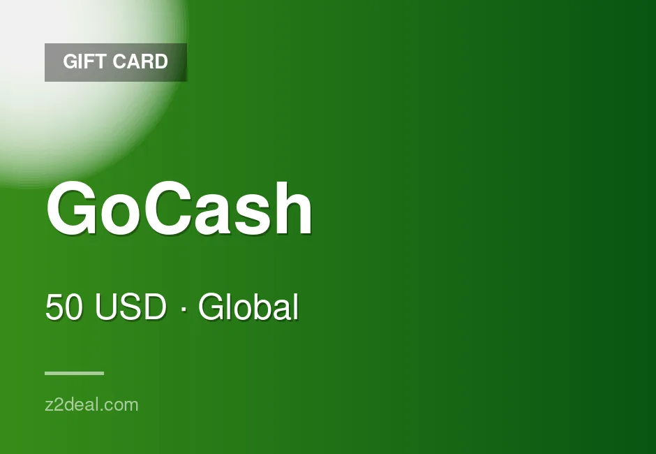Quick GoCash Gift Card - 50 USD - Works Worldwide - Global - No Waiting Around