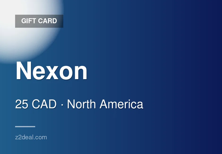 Buy Nexon Gift Card | 25 CAD | Canada | Simple Redemption