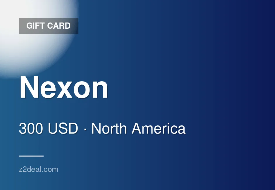 Reliable Nexon Gift Card - 300 USD - North America - Quick Turnaround
