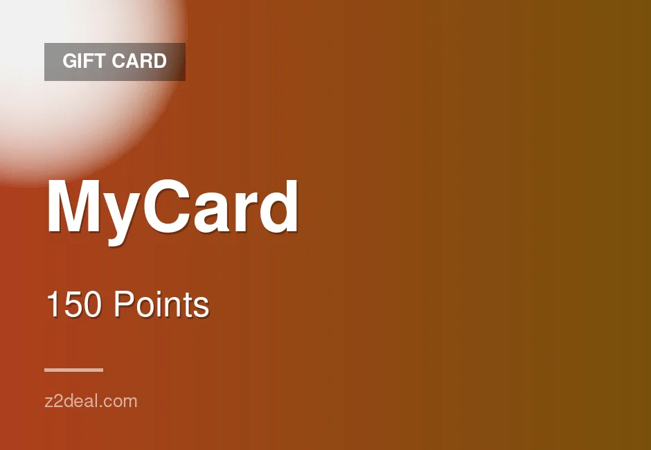 MyCard Gift Card - 150 Points - In-Game Currency - Australia - Secure Ordering