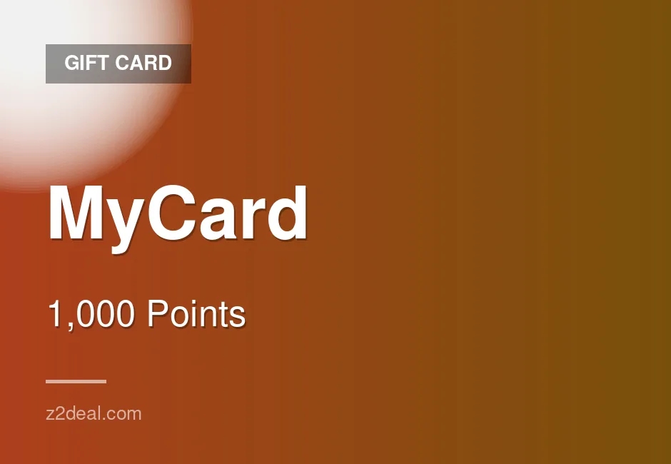 Instant MyCard Gift Card | 1,000 Points | Australia | In-Game Currency | Fast Delivery