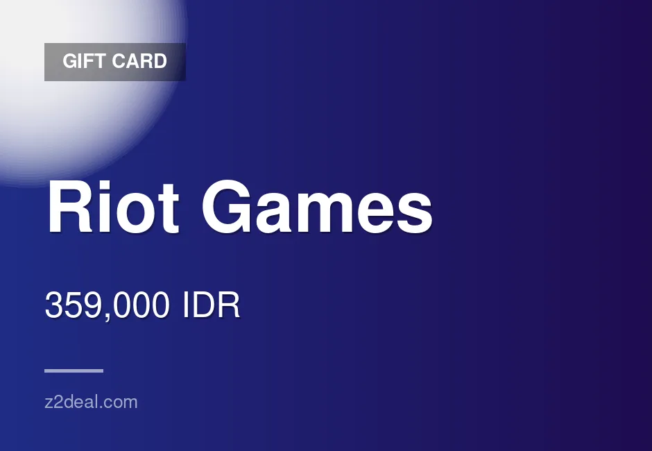 Buy Riot Games Gift Card | 359,000 IDR | Clean Transaction